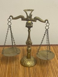 Miniature Antique 6.5' Brass Scale (Pickup Or USPS Shipping Available)
