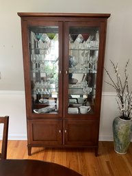 Ethan Allen Cherry Cabinet -Contents Not Included - (Pickup Only )- Top Detaches From Bas For Transport