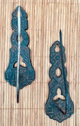 Set Of 2 Victorian Cast Iron Wall Mount Bill/Ticket Hooks (Pickup Or USPS Shipping Available)
