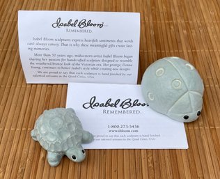 Isabell Bloom Remembered - Miniature Turtle And Ladybug Sculptures Designs By Donna Young (Pickup Or USPS)