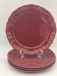Set Of 4 ~ Pierre Deux French Country 13.25 Inch Chop Plate/Charger