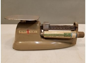 Vintage Pitney Bowes 16 Oz Postal Beam Scale Model 4900, 10.5x4x4.25 Inches