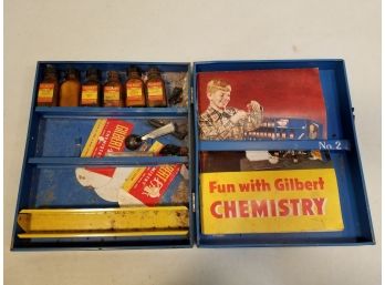 Vintage 1946 Gilbert No. 2 Chemistry Outfit, Incomplete