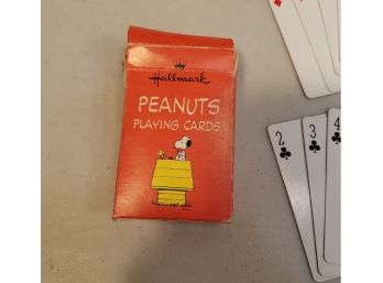 Vintage Hallmark Peanuts Snoopy & Woodstock On The Doghouse Playing Cards, Full Deck, Collectible