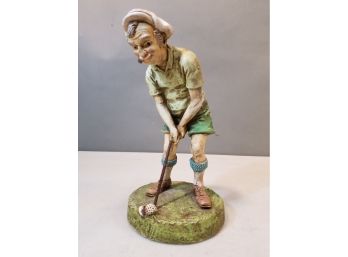 Vintage Ideal Originals 1973 Golfing Man Statue Figurine, 9' High