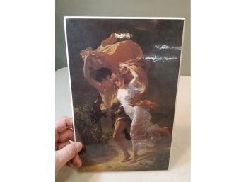 Print On Board: Pierre Auguste Cot 'The Storm' 1880, The Metropolitan Museum Of Art, 7.5x11.5 Inches