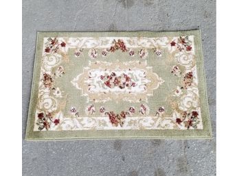 Unique Loom Classic Aubusson Oriental Throw Rug, Light Moss Green, 37x26in