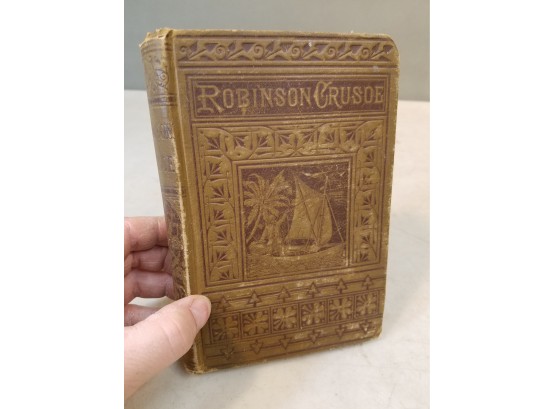 The Life And Adventures Of Robinson Crusoe By Daniel DeFoe, C.1887 Lippincott & Co Phila, 110 Wood Engravings