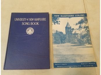 University Of New Hampshire Song Book (1928) & New Hampshire Colors Sheet Music