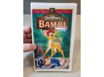 Sealed Walt Disney's Masterpiece: Bambi, Restored 55th Anniversary Limited Edition VHS With Original Seal