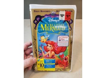 Sealed Disney's Masterpiece: The Little Mermaid, Restored Special Edition VHS In Shrink With Original Stickers