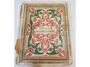 The Child's Keepsake: A Little Gift For All Seasons By Miss Colman, 1846 S. Colman, Boston, 4.75' X 6.25'