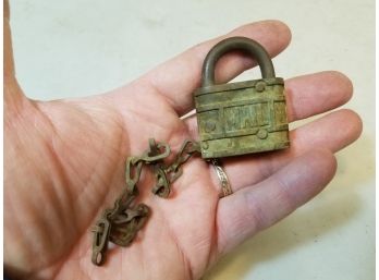 Antique RFD Mail Padlock, Rural Free Delivery, No Key