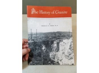 Barre Guild Vermont Booklet: The History Of Granite By Frederick H. Pough, Vintage 1950s, 8.5x11