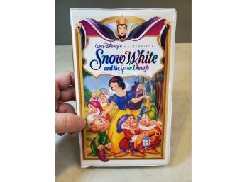 Sealed Walt Disney's Masterpiece: Snow White And The Seven Dwarfs VHS Original Seal & Proof Of Purchase