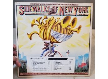 The Wurlitzer 164 Music Roll Band Organ: Sidewalks Of New York, Promo Vinyl LP Record, 1976 Columbia M 34159