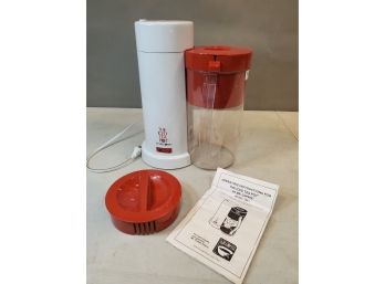 The Iced Tea Pot By Mr. Coffee Set With 2 Quart Pitcher & Lid, Basket & Lid, & Instructions, TMI.I, Complete