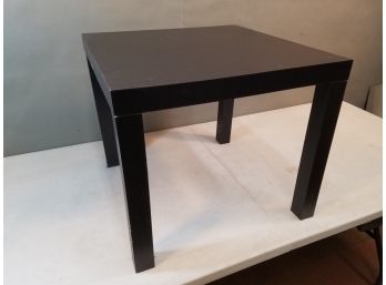 Square Modern Low Side Occasional Table, Black, 20' Square X 17.5'