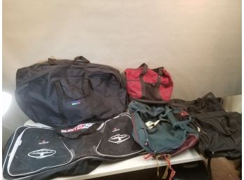Lot Of Tote Bags, CCM Molson Hockey, Ciao!, Everest, American Tourister, US Sports, Compackteam
