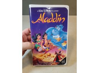 Walt Disney Classic: Aladdin VHS With Promotional Material And Undetached Proof Of Purchase