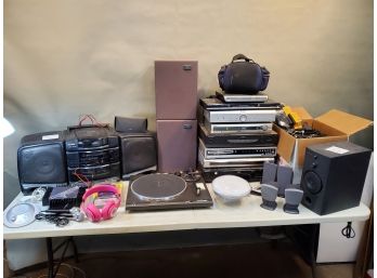 Lot Of Miscellaneous A/V Audio Video Equipment Components Parts Accessories, Electronics