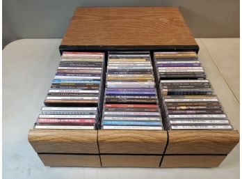 Lot Of 66 CD's In 3 Drawer Cabinet, Traditional Pop, Easy Listening, Big Band, Crooner