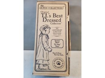 Boyds Bears Original TJ's Best Dressed Collection 20th Anniversary 1999 Limited Edition #834, Complete In Box