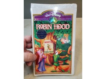 Sealed Walt Disney Masterpiece: Robin Hood, VHS In Shrink With Original Seal