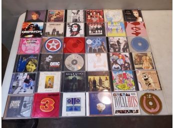 Lot Of 36 Audio CD Compact Discs : Pop & Rock