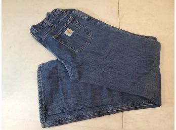 Carhartt Womens Jeans, 2 X 32, Red Plaid Lining, WB 172 DIO