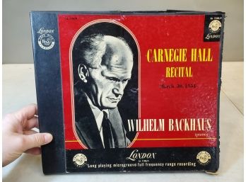 Carnegie Hall Recital, March 30, 1954, Wilhelm Backhaus (piano), 2 Record Box Set, London LL 1008/9