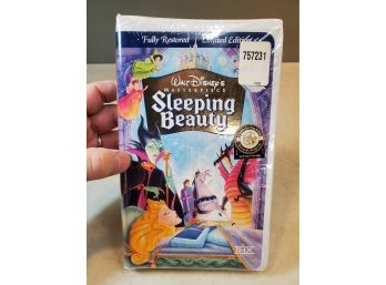 Sealed Walt Disney's Masterpiece: Sleeping Beauty Restored Limited Edition VHS In Shrink With Original Sticker
