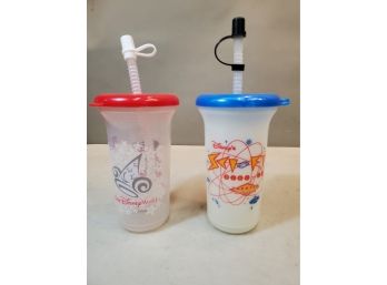 2 Disney's Hollywood Studios Collector Cups: Sci-Fi Dine-In Theater Restaurant (Glows In Dark), Sorcerer's Hat