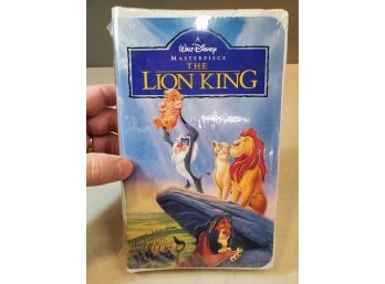 Sealed Walt Disney Masterpiece: The Lion King, VHS In Shrink With Original Proof Of Purchase