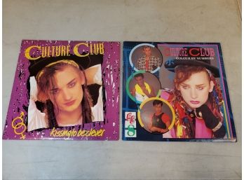 2 Culture Club LP Records: Kissing To Be Clever (1982), Colour By Numbers (1983), Boy George