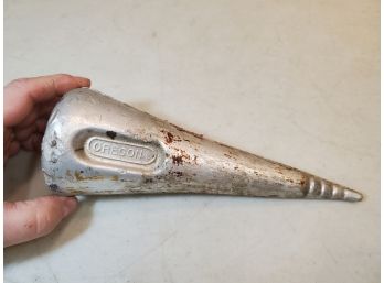 Vintage Oregon Aluminum Wood Grenade Splitter Cone Wedge Tool, 2 Pounds 2 Ounces, 9'L X 3.25'd