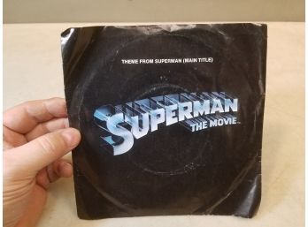 45 Record: Theme From SUPERMAN The Movie (main Title) B/b Love Theme, 1978 Warner Bros WBS 8729, With Sleeve