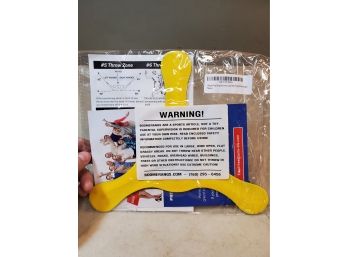 Colorado Boomerangs Yellow Fling Ring Boomerang, New In Packaging
