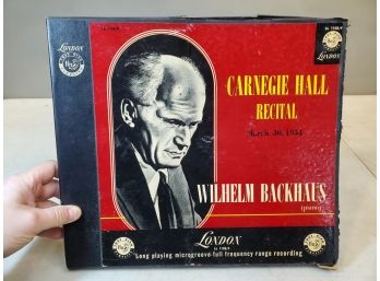 Carnegie Hall Recital, March 30, 1954, Wilhelm Backhaus (piano), 2 Record Box Set, London LL 1008/9