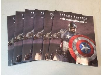 Lot Of 6 Captain America: The First Avenger (Film) Movie Storybook, 2011 Marvel Studios, First Edition, New