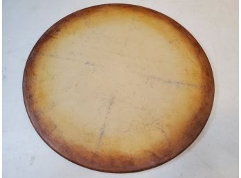 Pampered Chef 13' Round Pizza Stone, Family Heritage Baking Stoneware, USA K 087, Well Seasoned