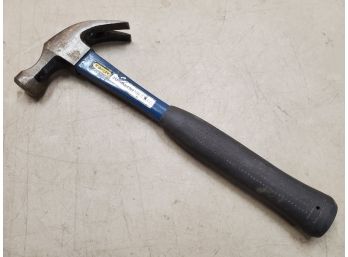 Stanley 16 Oz. Workmaster Claw Hammer No. 51-110, Blue Fiberglass Handle With Rubber Soft Grip