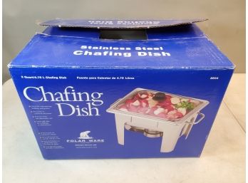 Polar Ware 8504 Chafing Dish Set In Box, 5 Quart, Dishwasher Safe