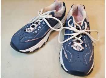Skechers D'Lites Woman's Sneaker Athletic Shoes, Blue & Pink, US Size 8.5, SN 11860EW