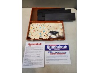 2005 Rummikub 60th Anniversary Deluxe Edition Game In Leatherette Case