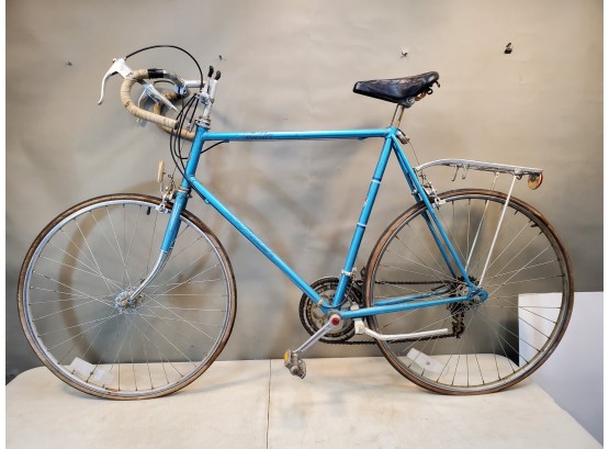 Vintage Vista Super Pacer 10 Speed Men's Road Bike, Sun Tour, 24.75' (63cm) Frame, With Accessories, Blue