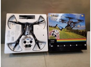 Polaroid PL800 Drone In The Box, Untested - Missing Battery & Charger, Crack In Arm Needs Glue