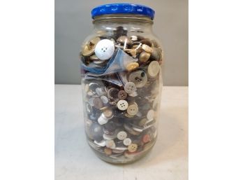 Antique & Vintage Buttons, A Pickle Jar Full
