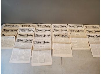 18 Antique Issues 'The Young Pilgrim', A Weekly Paper For Young People, 6-14-1936 To 2-28-1937, 9.5' X 13.5'