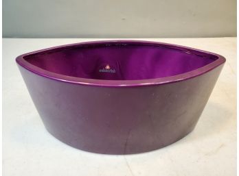 Scheurich Keramikfabrik German Modernist Pottery Planter Pot With Tags, 435-25 Pure Violet, 10.5' X 5.5' X 5'H